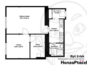 Pronájem bytu 2+kk, Praha - Holešovice, Schnirchova, 63 m2