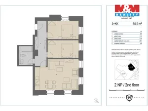 Prodej bytu 3+kk, Merklín - Pstruží, 62 m2