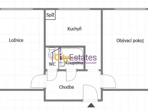 Prodej bytu 2+1, Praha - Záběhlice, Chmelová, 55 m2