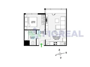 Prodej bytu 2+kk, Praha - Troja, Olštýnská, 37 m2