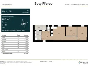 Prodej bytu 3+kk, Přerov - Přerov I-Město, Husova, 54 m2