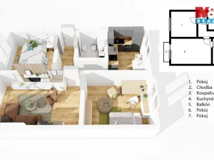 Prodej bytu 3+1, České Budějovice - České Budějovice 7, Lidická tř., 64 m2