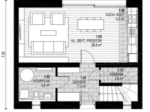 Prodej bytu 3+kk, Dolní Lánov, 92 m2