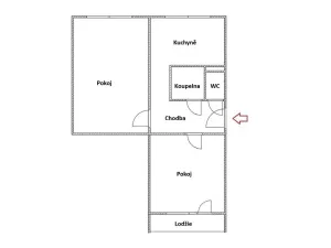 Pronájem bytu 2+1, Kralupy nad Vltavou - Lobeček, Sídliště, 48 m2