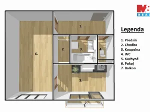 Prodej bytu 1+1, Písek - Budějovické Předměstí, Dr. M. Horákové, 37 m2