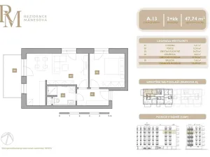 Prodej bytu 2+kk, Lipník nad Bečvou, Mánesova, 47 m2