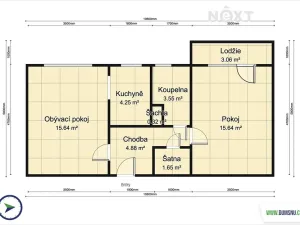 Prodej bytu 2+kk, Šumperk, Čajkovského, 47 m2