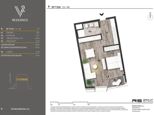 Prodej bytu 2+kk, Praha - Košíře, Hlaváčkova, 46 m2