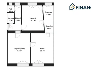 Prodej bytu 2+1, Brno, Vaňkovo náměstí, 83 m2