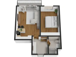 Pronájem bytu 2+kk, Plzeň, Pallova, 49 m2