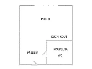 Pronájem bytu 1+kk, Kadaň, Koželužská, 20 m2