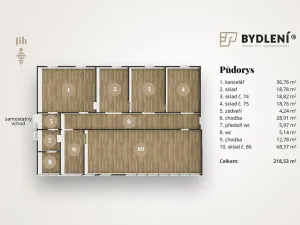 Pronájem kanceláře, Teplice, Tolstého, 218 m2