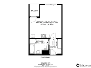 Pronájem bytu 1+kk, Praha - Vysočany, Strnadových, 33 m2