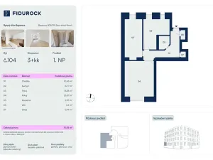 Prodej bytu 3+kk, Brno, Bayerova, 71 m2