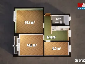 Prodej bytu 3+1, Chomutov, Mostecká, 61 m2