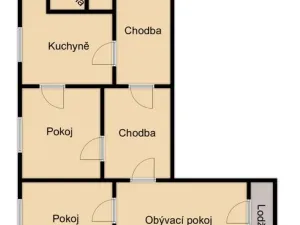 Prodej bytu 3+1, Pelhřimov, Osvobození, 73 m2