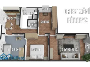 Pronájem bytu 3+kk, Kostelec nad Orlicí, Frošova, 68 m2