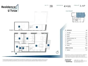 Prodej bytu 4+kk, Praha - Malešice, U tvrze, 87 m2