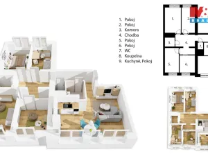 Pronájem bytu 5+kk, Pardubice - Zelené Předměstí, Palackého třída, 87 m2