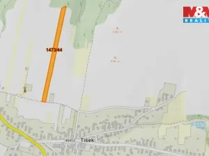 Prodej pole, Tísek, 1163 m2