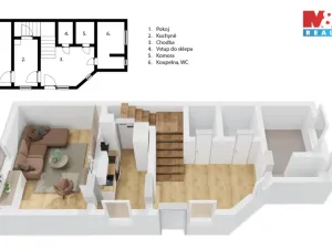 Prodej rodinného domu, Zlonice, Palackého, 80 m2