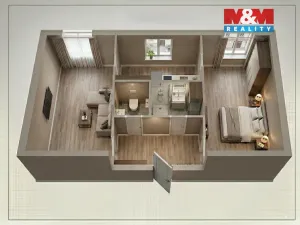 Pronájem bytu 2+1, Strakonice, Bezděkovská, 43 m2