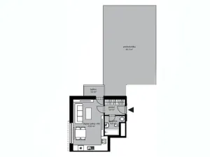 Pronájem bytu 1+kk, Libčice nad Vltavou, Pod Hliníkem, 33 m2