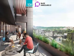 Pronájem kanceláře, Praha - Karlín, Rohanské nábřeží, 2000 m2