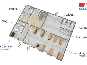 Prodej činžovního domu, Štětí, Mírové nám., 500 m2