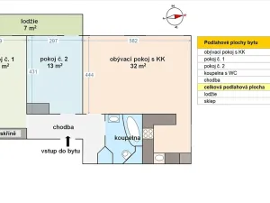 Pronájem bytu 3+kk, Praha - Troja, Písečná, 73 m2