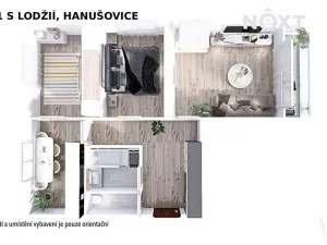 Pronájem bytu 3+1, Hanušovice, Na Holbě, 68 m2