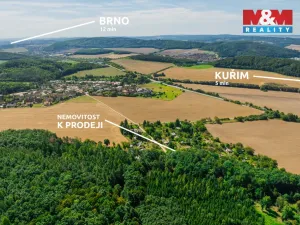 Prodej zahrady, Kuřim, 418 m2