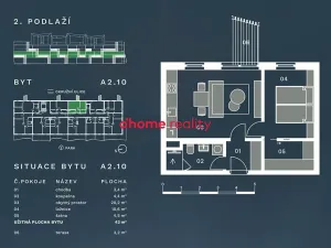 Prodej bytu 2+kk, Olomouc, Okružní, 43 m2