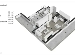 Prodej bytu 2+kk, Pardubice, Na Spravedlnosti, 53 m2