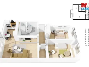 Prodej bytu 3+1, Lanškroun - Žichlínské Předměstí, Dobrovského, 72 m2