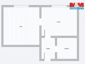 Prodej bytu 1+1, Chomutov, Palackého, 36 m2