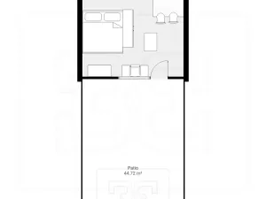 Pronájem bytu 1+kk, Hostivice, Ječná, 38 m2