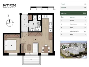Prodej bytu 2+kk, Praha - Hostivař, U továren, 43 m2