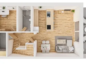 Pronájem rodinného domu, Boršov nad Vltavou, Severní, 121 m2