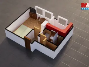 Pronájem bytu 1+kk, Dolní Poustevna, Vilémovská, 25 m2