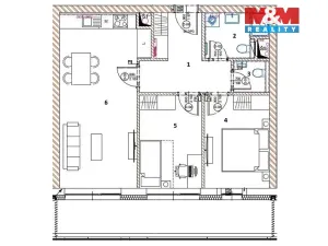 Pronájem bytu 3+kk, Jihlava - Horní Kosov, Heidenheimská, 61 m2