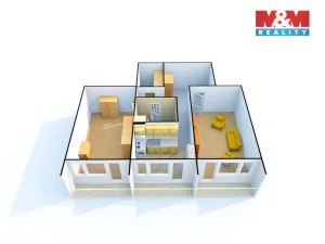 Pronájem bytu 2+1, Děčín - Děčín III-Staré Město, Oblouková, 74 m2