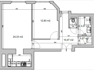 Prodej bytu 2+kk, Praha - Vršovice, Oblouková, 58 m2