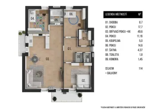 Prodej bytu 4+kk, Strážné, 114 m2