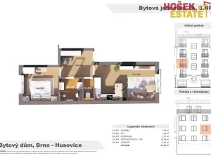 Dražba bytu 2+kk, Brno, Netušilova, 41 m2