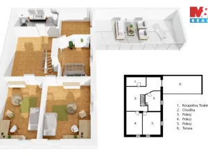 Prodej rodinného domu, Klobuky - Páleček, 179 m2