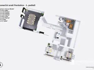 Prodej obchodního prostoru, Pardubice, K Dolíčku, 374 m2