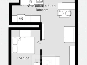 Pronájem bytu 2+kk, Praha - Horní Počernice, Pavlišovská, 56 m2