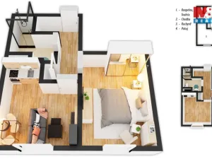 Prodej bytu 1+1, Pardubice - Zelené Předměstí, Jindřišská, 31 m2