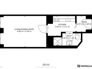 Pronájem bytu 1+kk, Praha - Žižkov, Seifertova, 29 m2